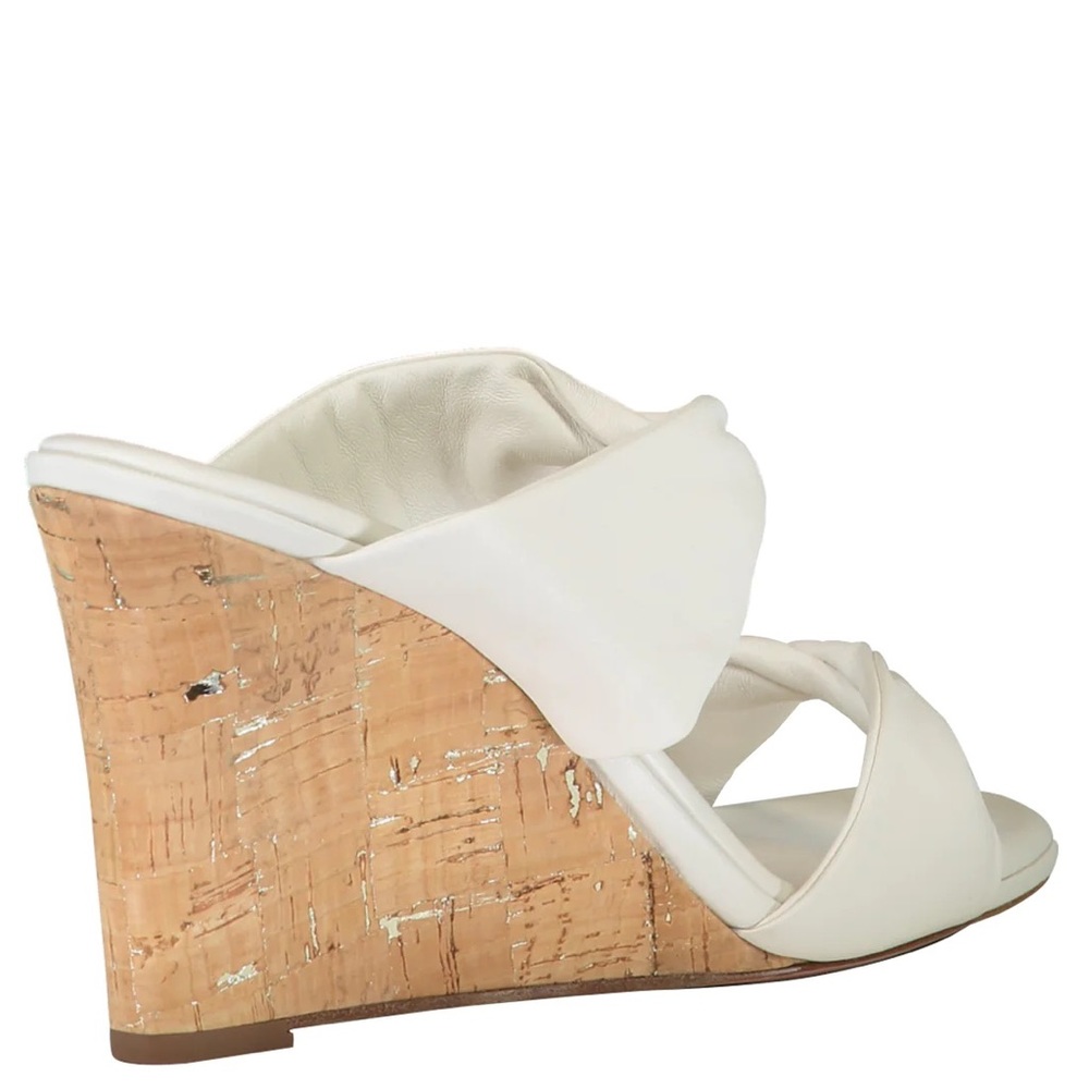 Aquazzura Twisted Leather Wedge Sandals size 38 (us 8 )diferente size available